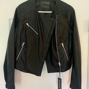 BLANKNYC Faux leather moto jacket
